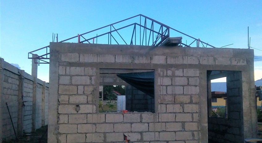 Laundry house under construction June 2019