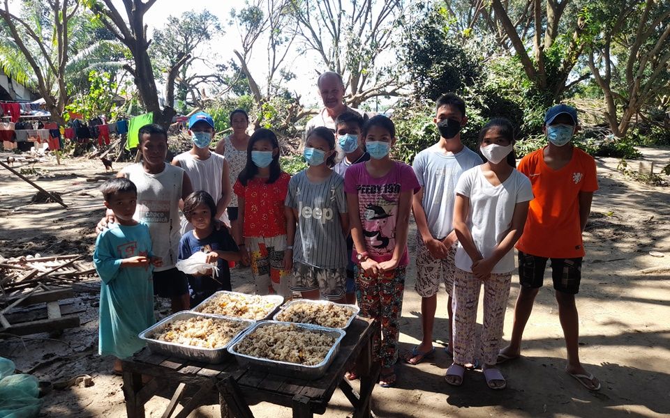 CEA kids sharing food with local community - December 2021