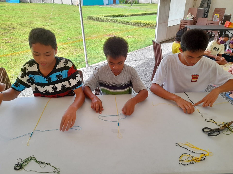 CEA Summer 2022 Activity - Making Macrame bracelets