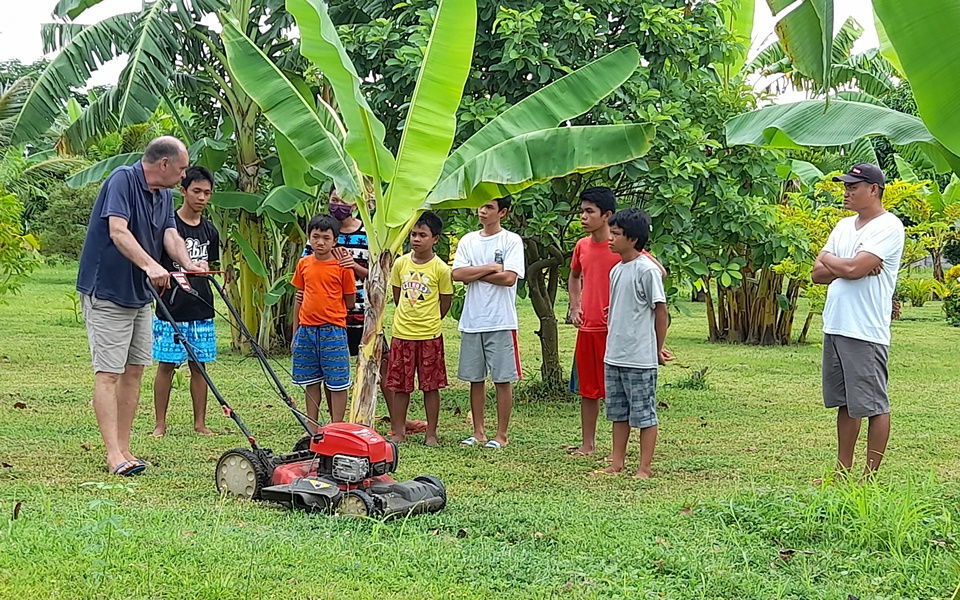 Lawn equipment training - August 2022