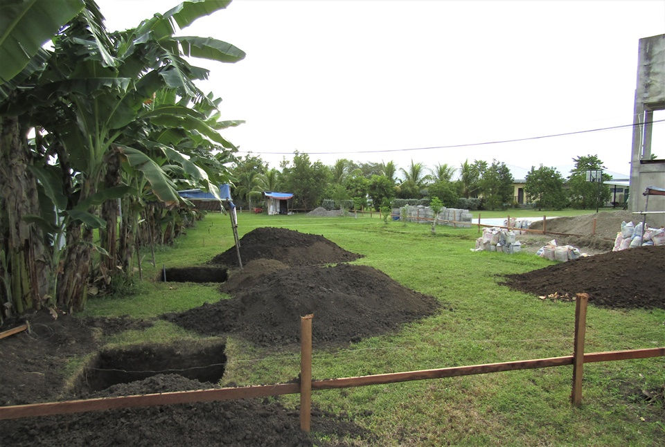 Layout and initial excavations for school building - August 2022