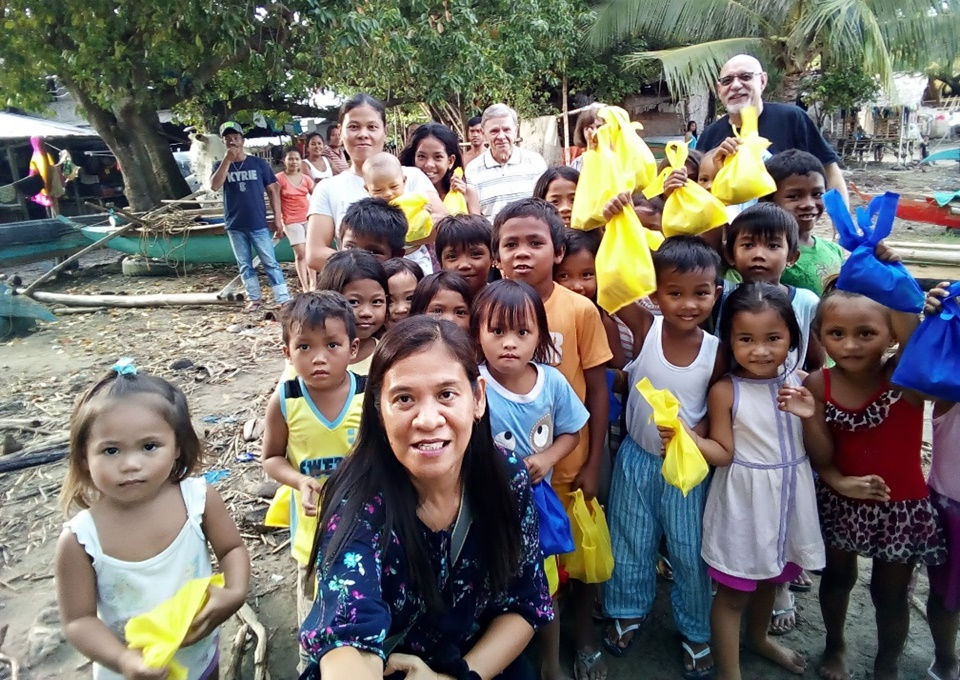 Gigi Olis-Brown during a community outreach project