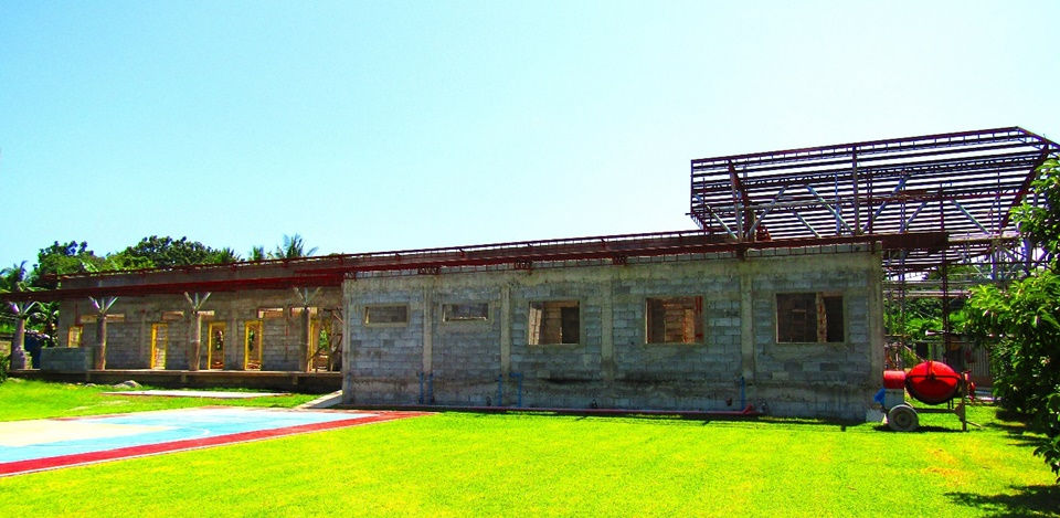 Back view of the CEA Learning Center under construction, October 2023.