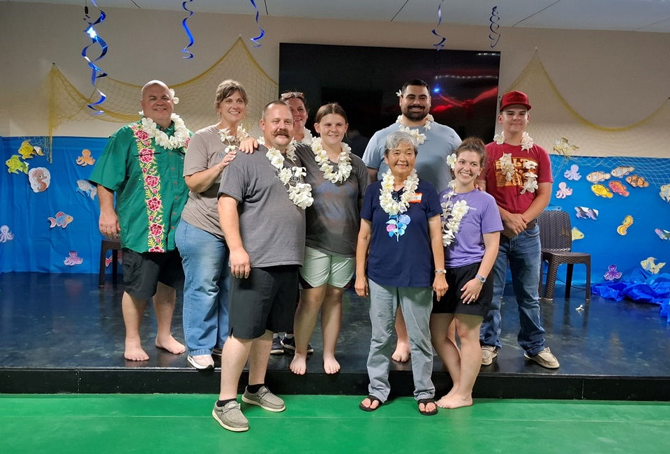 Visitors from the Creekside church of Christ