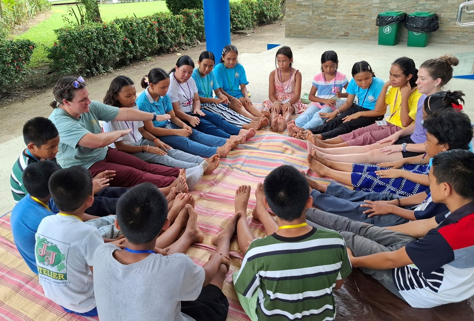 CEA children doing an activity during our Summer VBS 2025