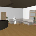 CEA Orphanage reception lounge design.
