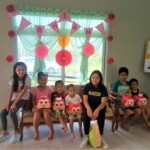 Our niece Rhian celebrating her birthday with the CEA kids